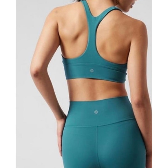 Athleta Transcend Plunge Bra Blue/Green XL - Picture 2 of 6